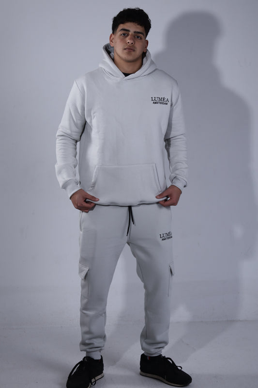 LUMÉA AMSTERDAM – Grey Signature Cargo Sweatpants
